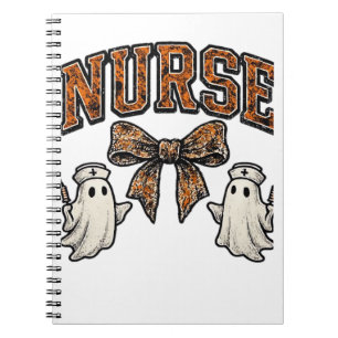Halloween Nurse Beängstigend Coquette Bow Classic  Notizblock