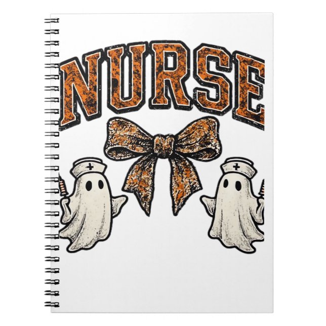 Halloween Nurse Beängstigend Coquette Bow Classic  Notizblock (Vorderseite)
