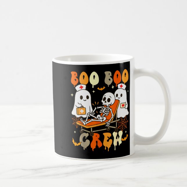 Halloween Nurse Boo Boo Crew Ghost Doctor Paramedi Kaffeetasse (Rechts)