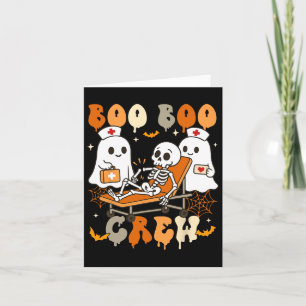 Halloween Nurse Boo Boo Crew Ghost Doctor Paramedi Karte
