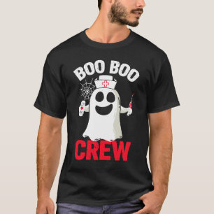 Halloween Nurse Boo Costume Men Boo Boo Crew Nurse T-Shirt