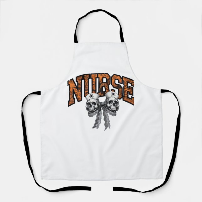 Halloween Nurse Coquette Bow Classic T - Shirt Schürze (Vorderseite)