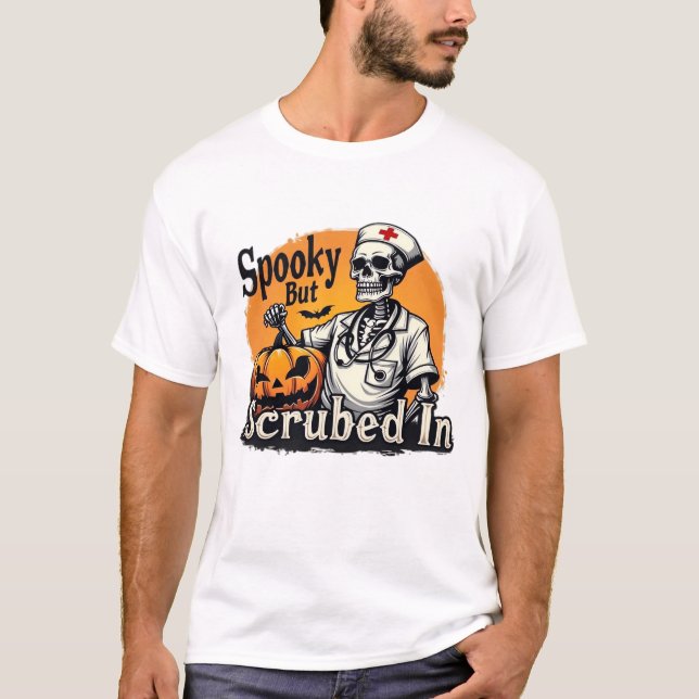 Halloween Nurse Design Oversized T-Shirt (Vorderseite)
