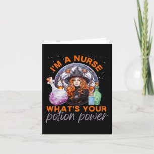 Halloween Nurse Ich bin eine Krankenschwester Was  Karte
