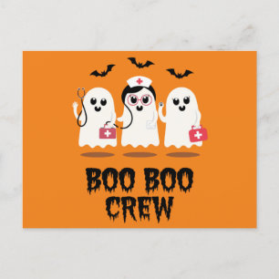 Halloween Nurse Niedlich Ghost Nurse Postkarte