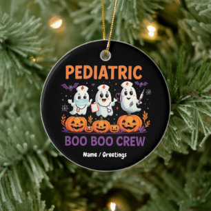 Halloween Nurse Pädiatrie Boo Crew Funny Spook Keramik Ornament