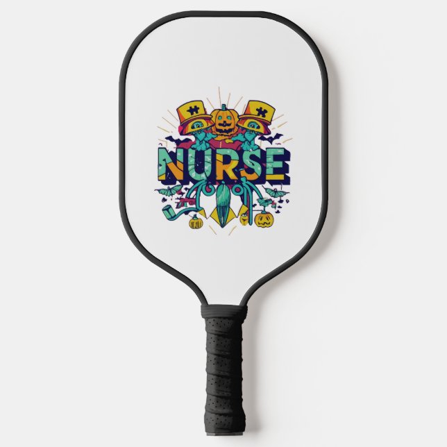 HALLOWEEN NURSE PICKLEBALL SCHLÄGER (Vorderseite)