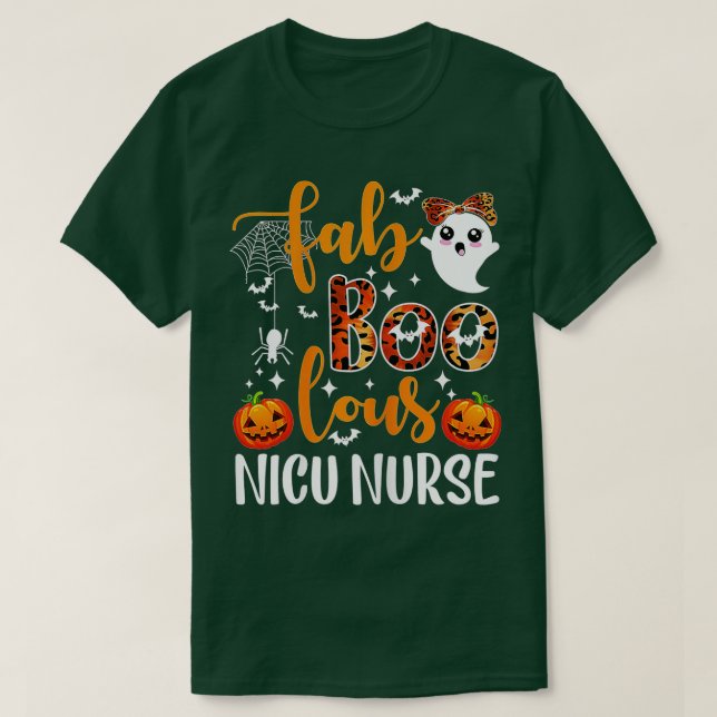 Halloween Nurse Practitioner Boo Crew, Nurse Hallo T-Shirt (Design vorne)