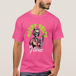 Halloween Nurse Shirt Beängstigend Night Shift Ske