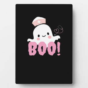 Halloween Nurse Shirts Women Boo! T - Shirt Ghost Fotoplatte