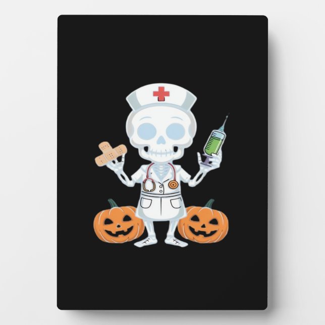 Halloween Nurse Skeleton Essential T - Shirt Fotoplatte (Vorderseite)