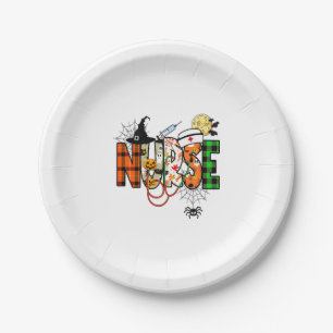 Halloween Nurse Sticker Pappteller