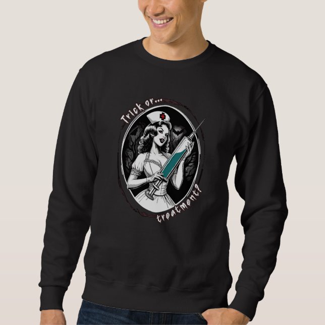 Halloween Nurse Sweatshirt (Vorderseite)