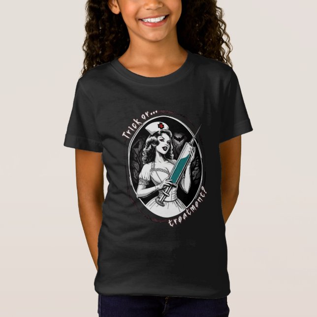 Halloween Nurse T-Shirt (Vorderseite)