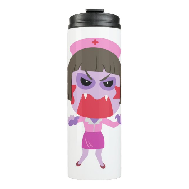 Halloween Nurse Thermosbecher (Vorderseite)
