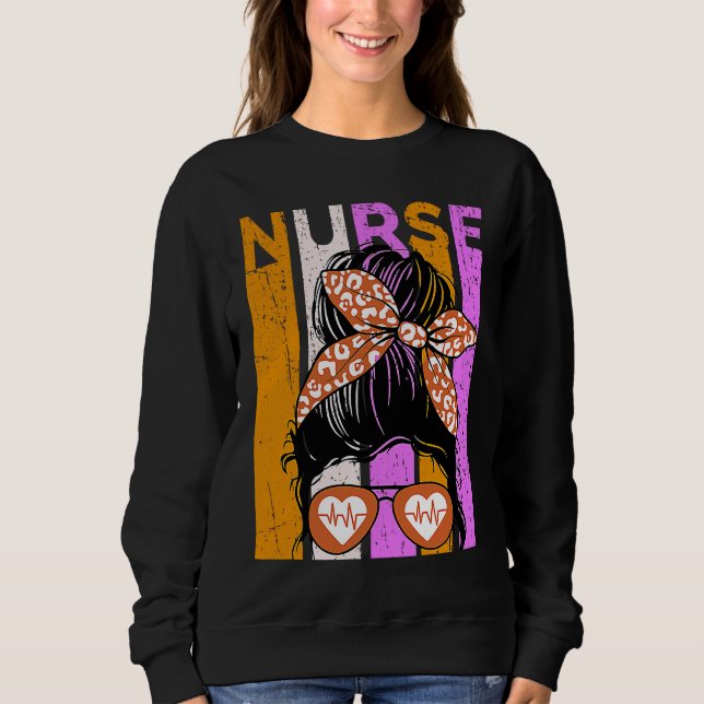 Halloween Nurse Womens Nursing Student Fun Cool Sweatshirt (Vorderseite)