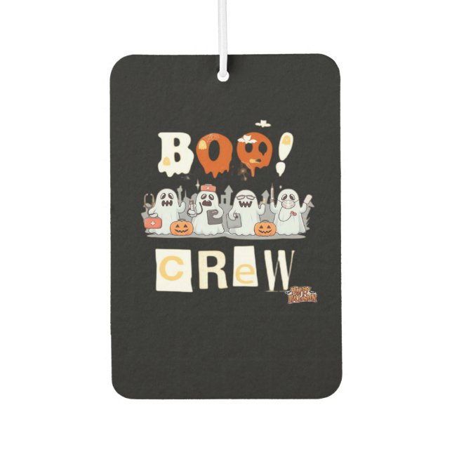 Halloween Nurses Boo Crew Classic T-Shirt Autolufterfrischer (Vorderseite)