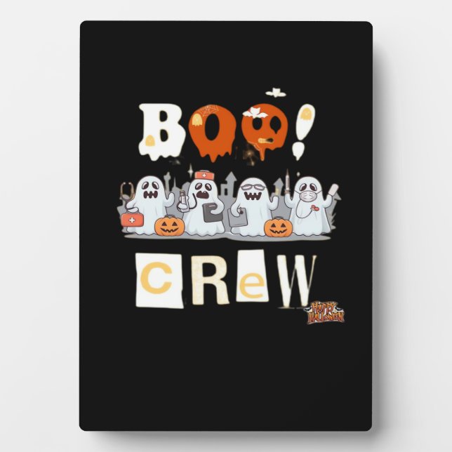 Halloween Nurses Boo Crew Classic T-Shirt Fotoplatte (Vorderseite)