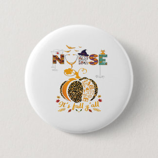Halloween Nursing Erntedank Health Worker Button