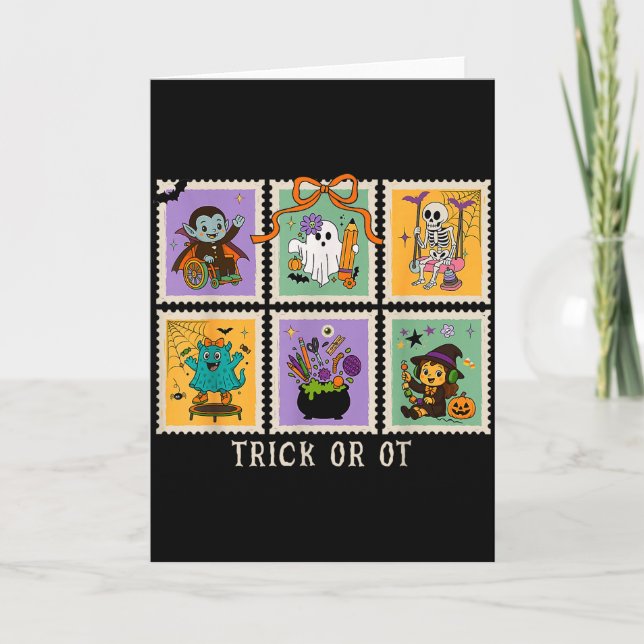 Halloween Occupational Therapy Trick Or Ot Therast Karte (Vorderseite)