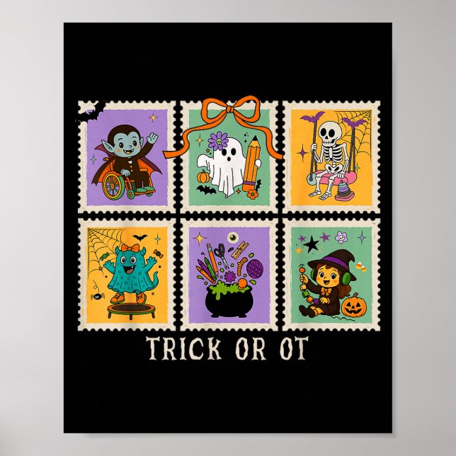Halloween Occupational Therapy Trick Or Ot Therast Poster (Vorne)