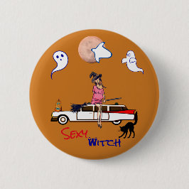 Halloween Ocher Sexy Witz Button