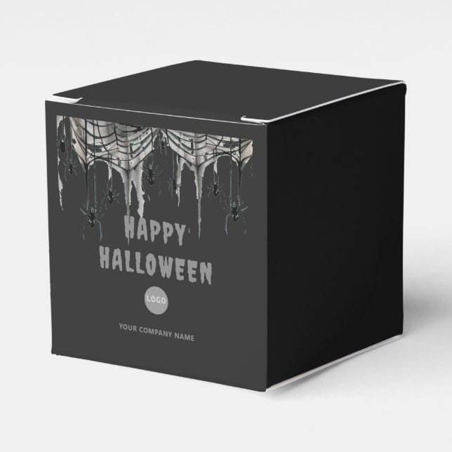 Halloween Office Party Business Corporate Web-Logo Geschenkschachtel (Vorderseite)