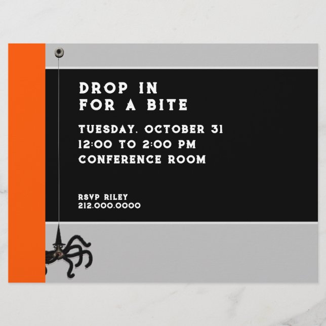 Halloween Office-Party Flyer (Vorne)