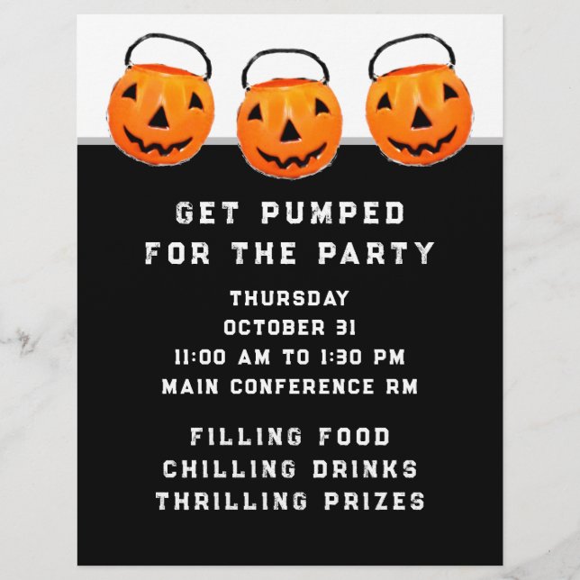 Halloween Office Party Flyer (Vorne)