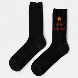 Halloween offizieller Süßigkeitentester-Design-Soc Socken