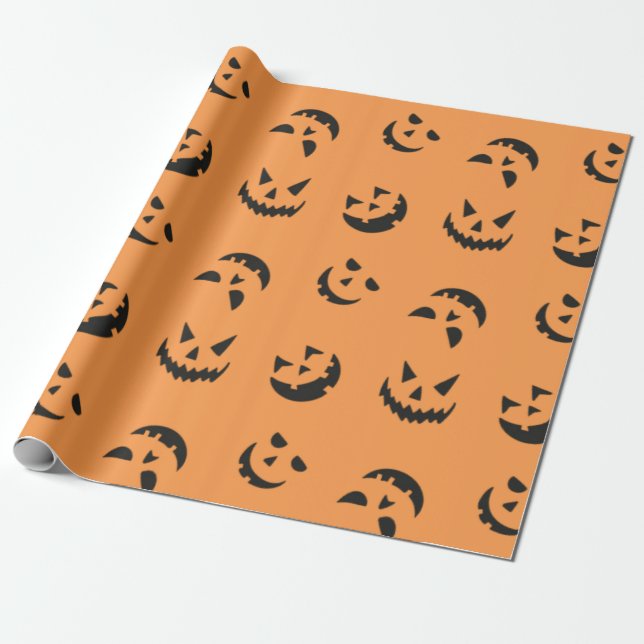 Halloween-Ohrfeigen Geschenkpapier (Ungerollt)