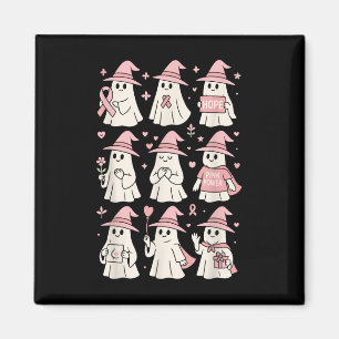 Halloween Oktober Brustkrebs Bewusstsein Pink Cut Magnet