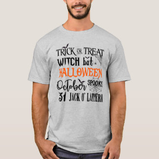 Halloween - Oktober - Hexentext T-Shirt