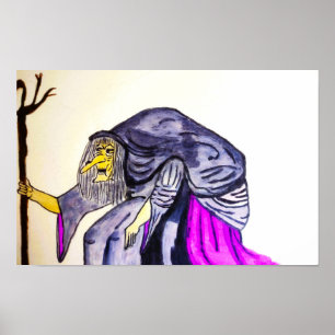 HALLOWEEN OLD HAG POSTER