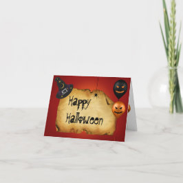 Halloween Old Parchment Gruß Karte