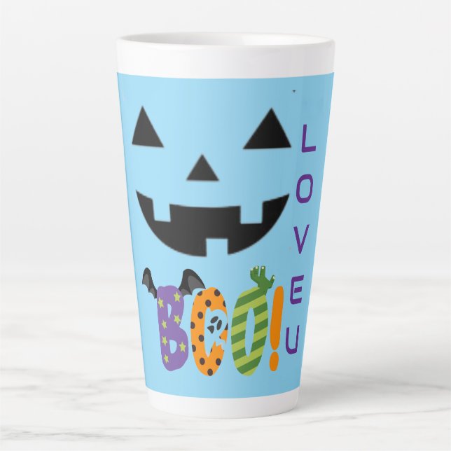 HALLOWEEN OLOURFUL LIEBE BOO MILCHTASSE (Vorderseite)