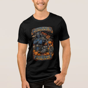 Halloween-Oni-Biker, Variation II Live To Ride Tri-Blend Shirt