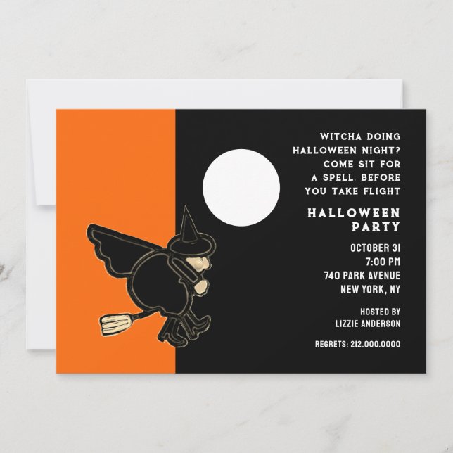 Halloween Open House Einladung (Vorderseite)