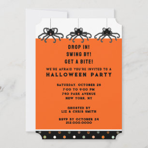 Halloween-Open-House Einladung