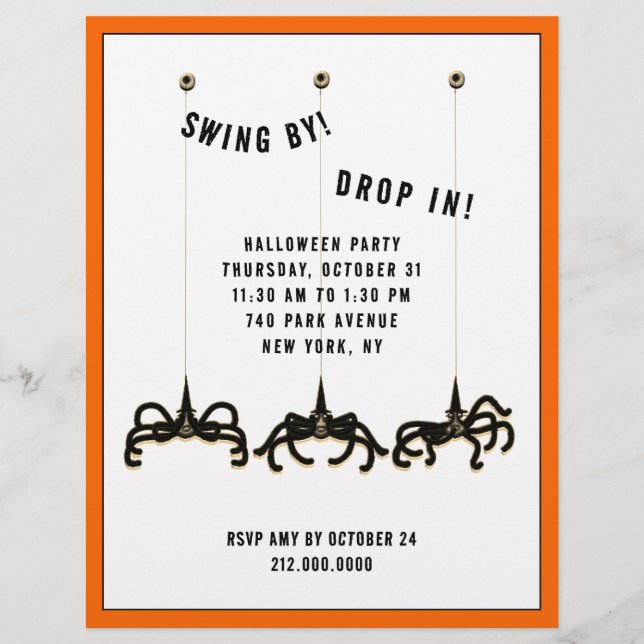 Halloween-Open-House-Flugblatt Flyer (Vorne)