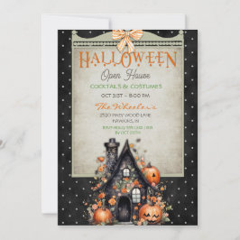 Halloween Open House Spuk Herbstpumpen Einladung