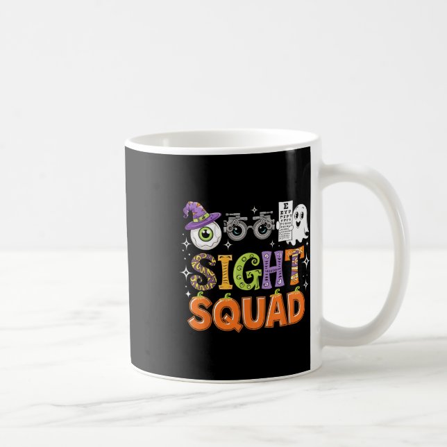 Halloween-Optometriker-Sight-Squad-Shirt-Optometri Kaffeetasse (Rechts)