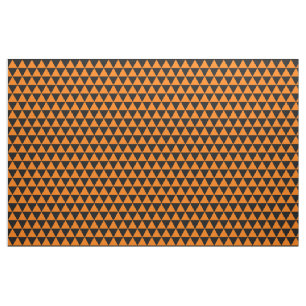 Halloween Orange Black Modern Triangle Stoff