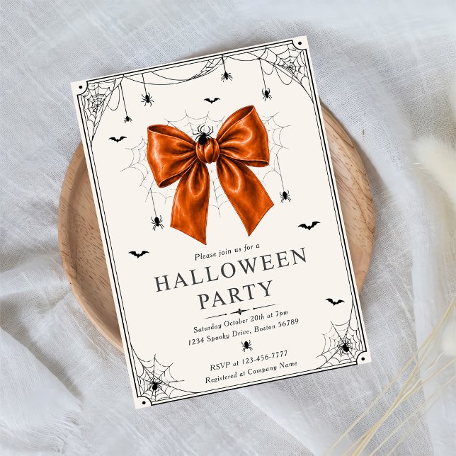 Halloween Orange-Bogen-Einladungsvorlage Einladung (Von Creator hochgeladen)