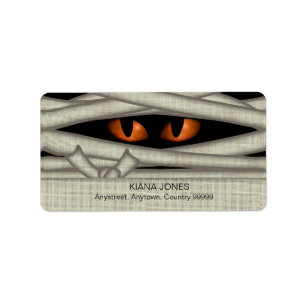 Halloween Orange ID685 Adressaufkleber