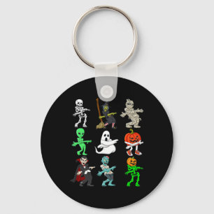 Halloween Orange Justice Monsters Skeletts Boys Gi Schlüsselanhänger