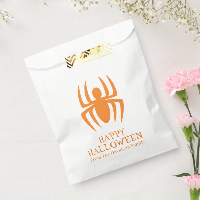 Halloween-Orange-Leckerei Geschenktütchen (Versiegelt)