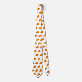 Halloween Orange Pumpkin Pattern Neck Tie Krawatte