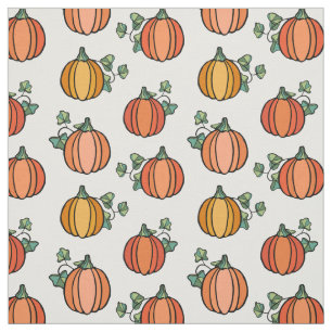 Halloween Orange Pumpkin Pattern Stoff