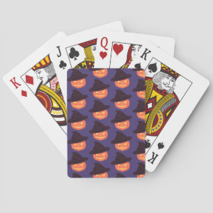 Halloween Orange Pumpkin Poker Cards - Fun Deck Spielkarten